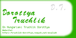 dorottya truchlik business card